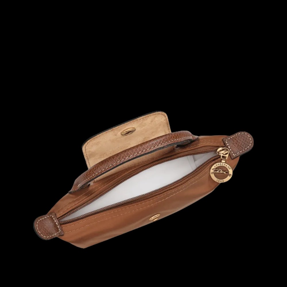 Longchamp Le Pliage Original Pouch with handle Cognac - Recycled canvas - HypeFly India View 3