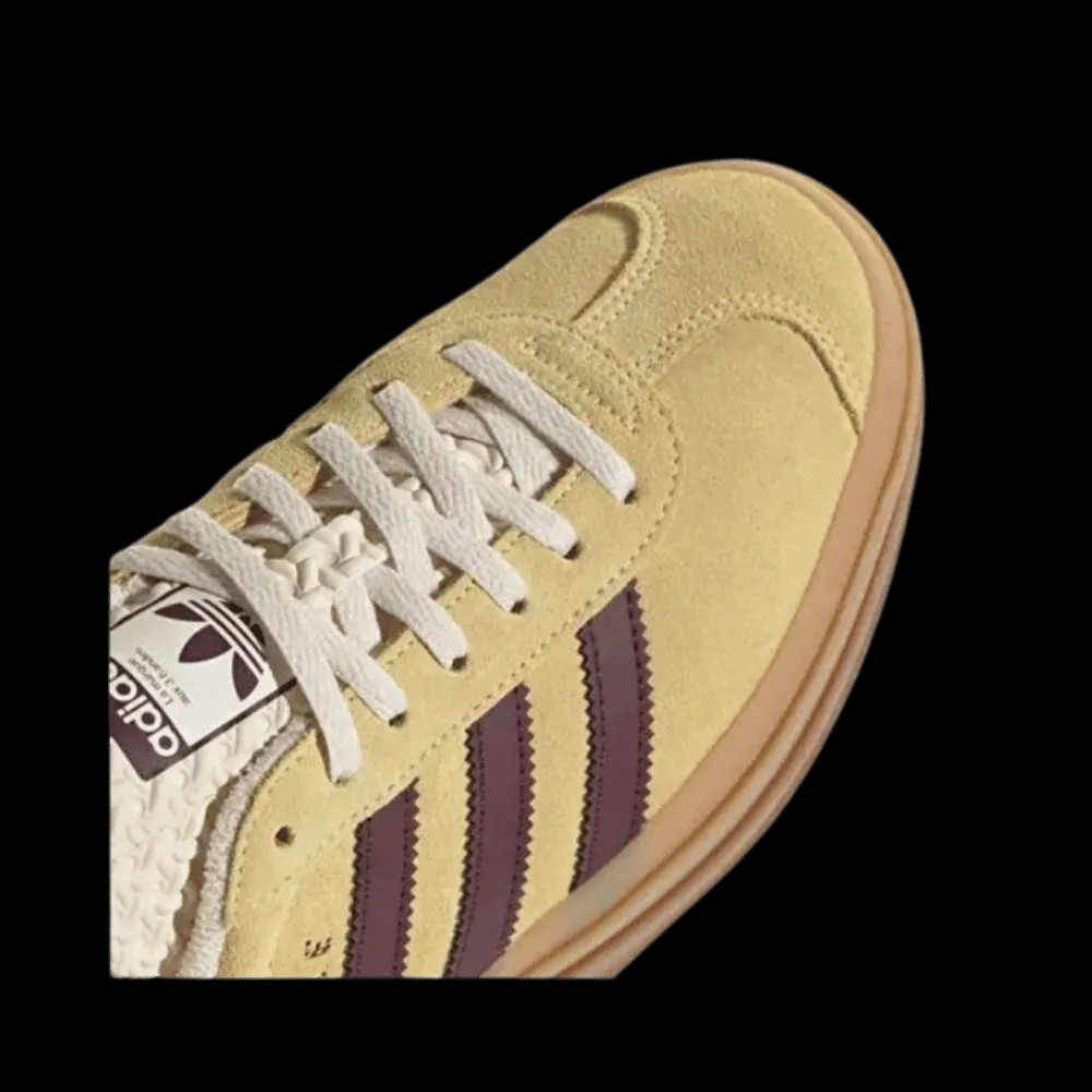 Adidas Gazelle Bold 'Almost Yellow Maroon' - HypeFly India View 4