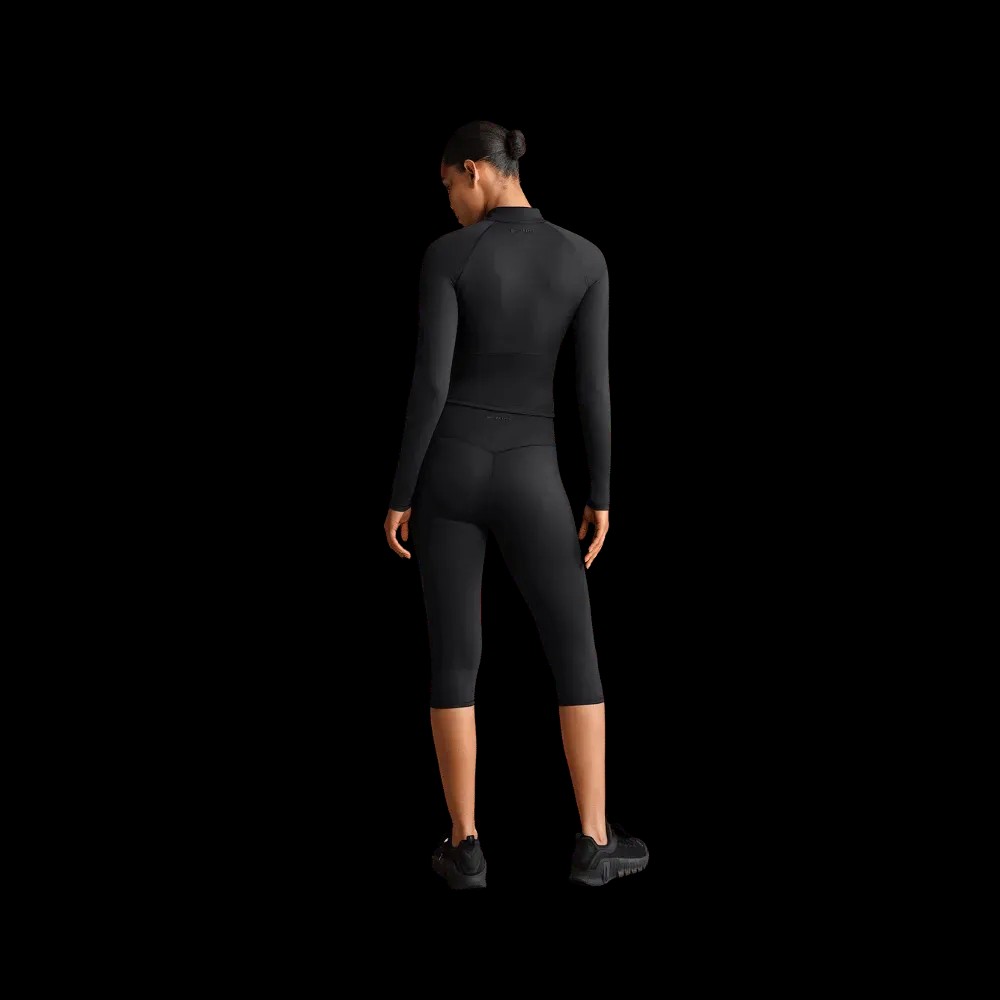 Nike X Skims Matte Women's Mock-Neck Full-Zip Jacket Obsidian - HypeFly India View 3