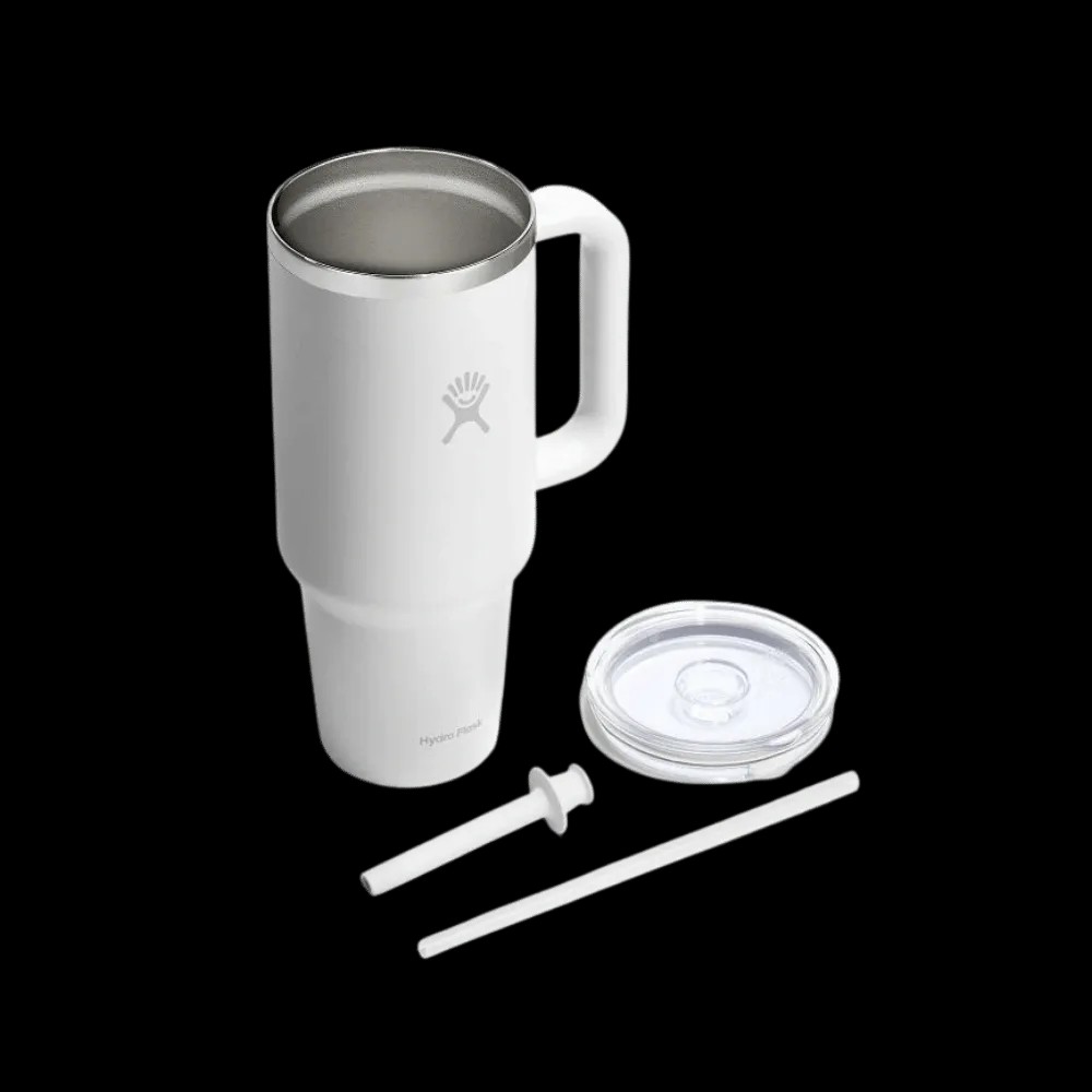 Hydro Flask 24 oz Travel White-Clear - HypeFly India View 2