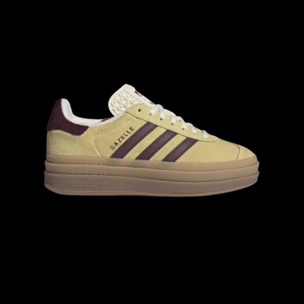 Adidas Gazelle Bold 'Almost Yellow Maroon' - HypeFly India View 1