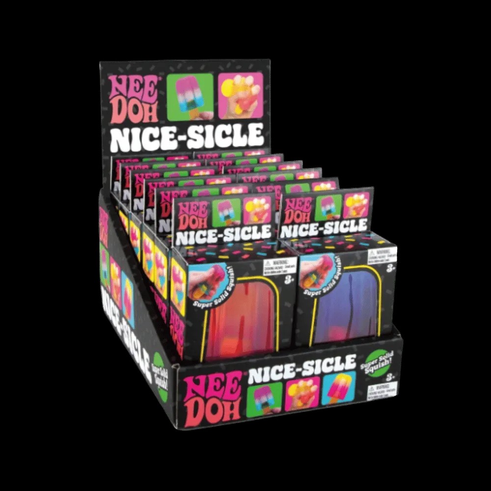 NeeDoh Nice-sicle Popsicle Squishy Fidget Toy Red - HypeFly India View 2