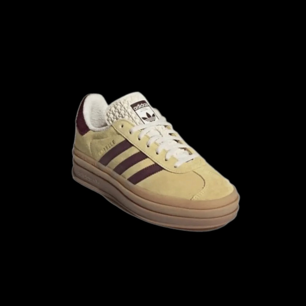 Adidas Gazelle Bold 'Almost Yellow Maroon' - HypeFly India View 3