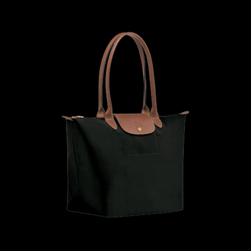 Longchamp Le Pliage Original M Tote bag Black - Recycled canvas - HypeFly India View 2