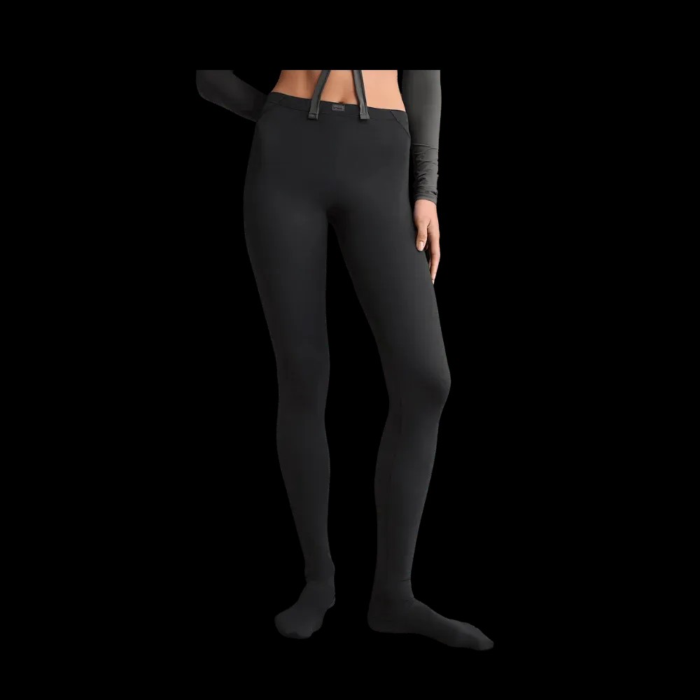 Nike X Skims Women's High-Waisted Footsie Grip Leggings Obsidian - HypeFly India View 1