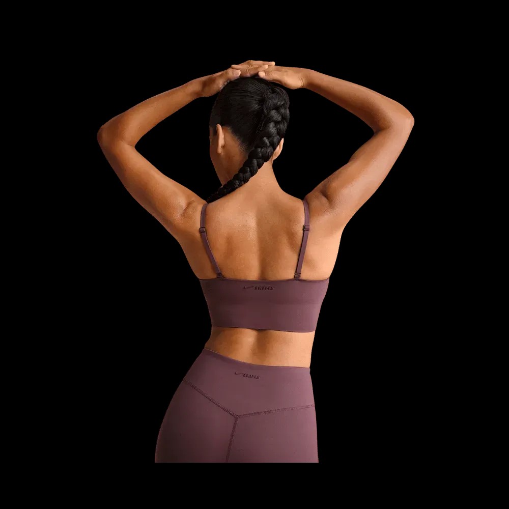 Nike X Skims Matte Women's Cami Longline Bra CURRANT - HypeFly India View 5