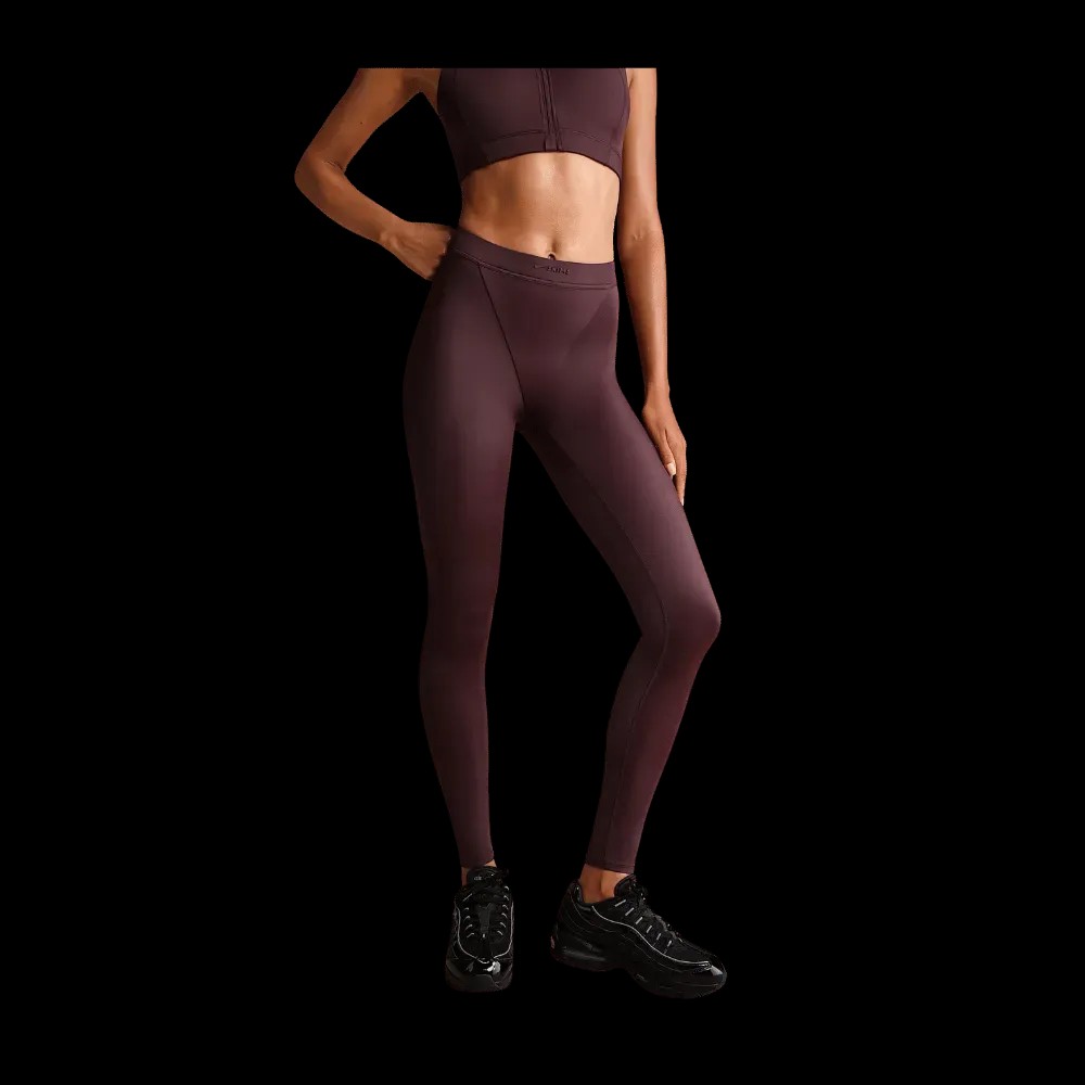 Nike x Skims Shine Women's High-Waisted V-Panel 26" Leggings CURRANT - HypeFly India View 4