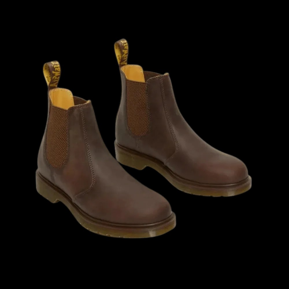 Dr Martens 2976 Crazy Horse Leather Chelsea Boots Brown - HypeFly India View 2