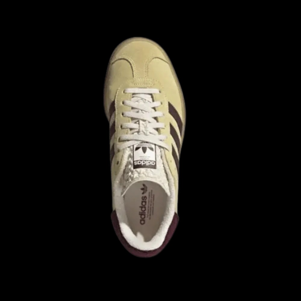 Adidas Gazelle Bold 'Almost Yellow Maroon' - HypeFly India View 2