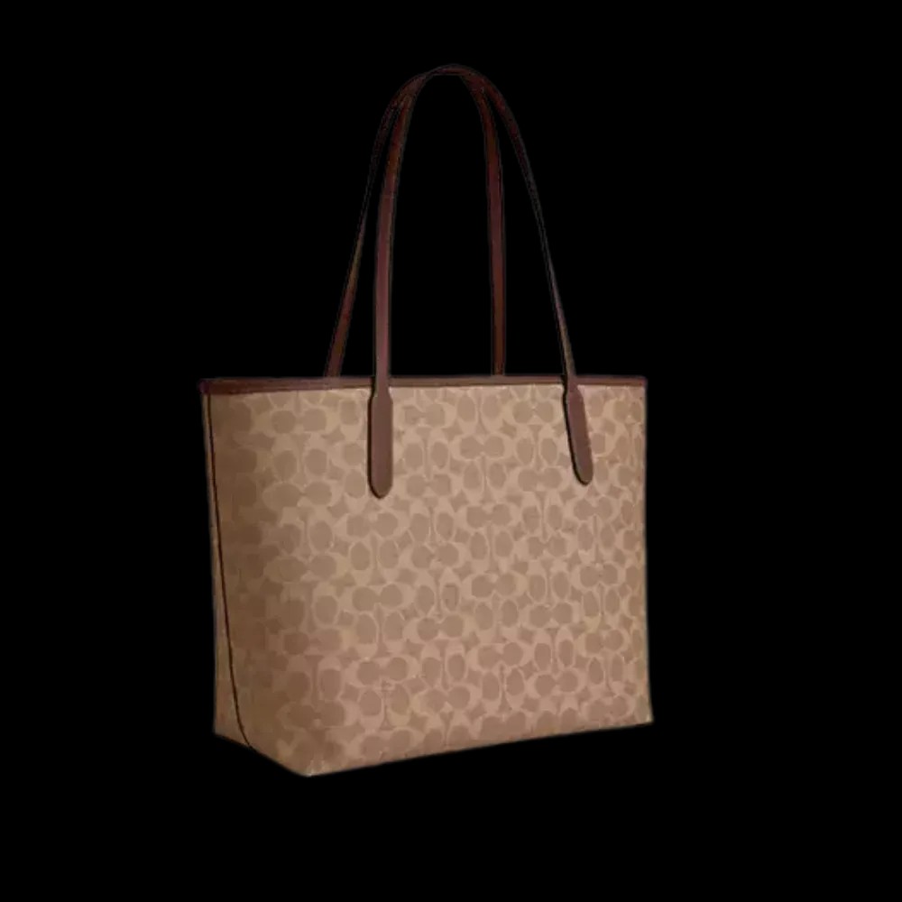 Coach City Tote Bag In Signature Canvas Tan - HypeFly India View 2