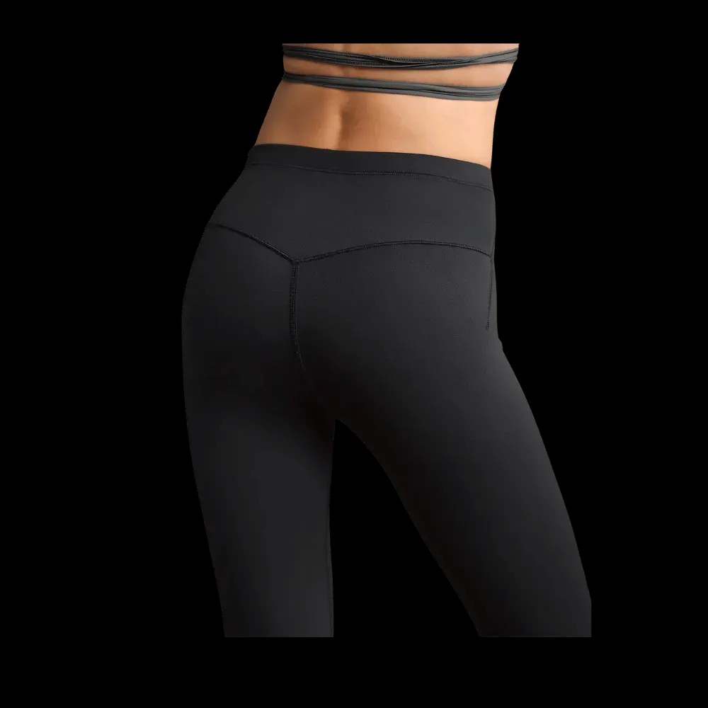 Nike X Skims Women's High-Waisted Footsie Grip Leggings Obsidian - HypeFly India View 2