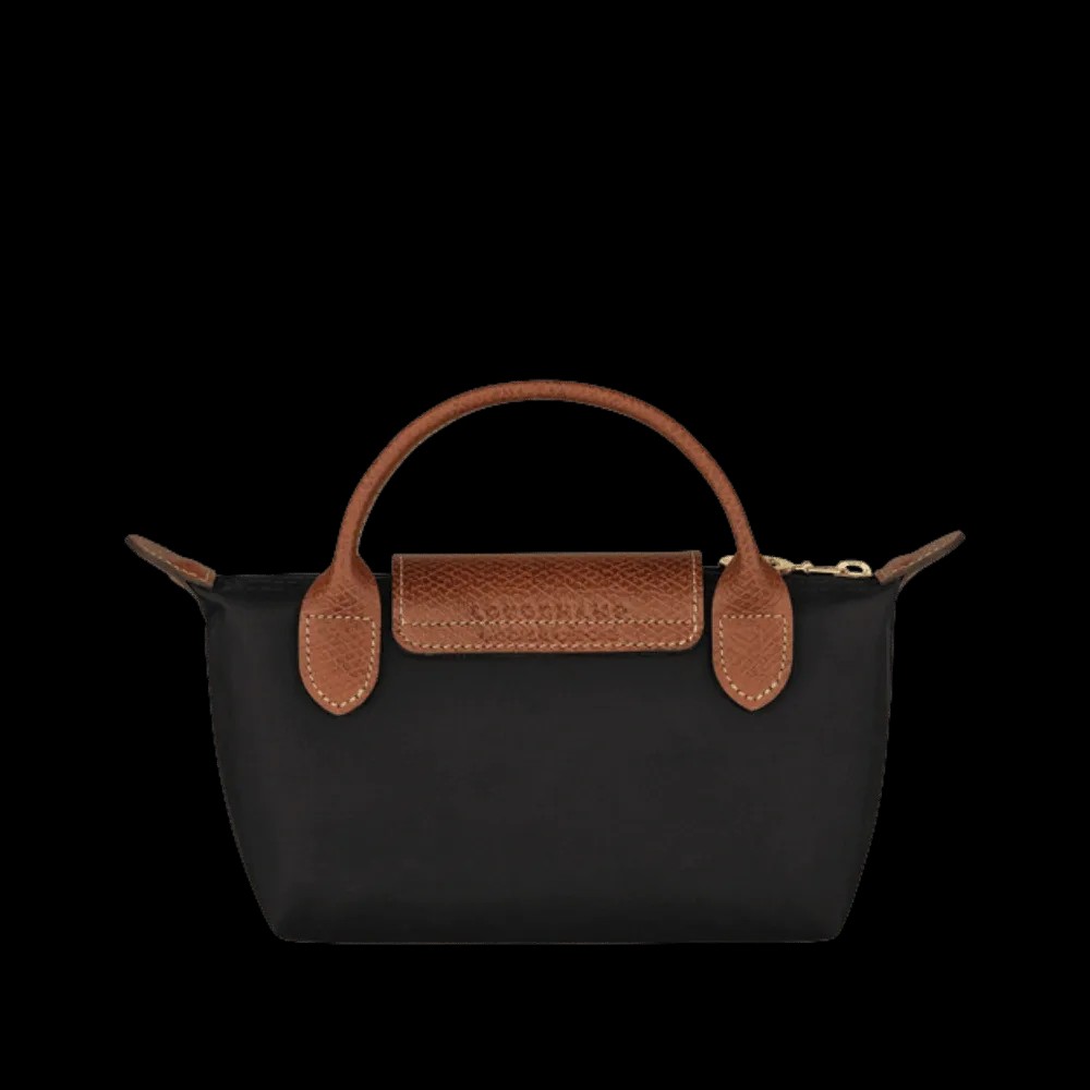 Longchamp Le Pliage Original Pouch with handle Black - Recycled canvas - HypeFly India View 3