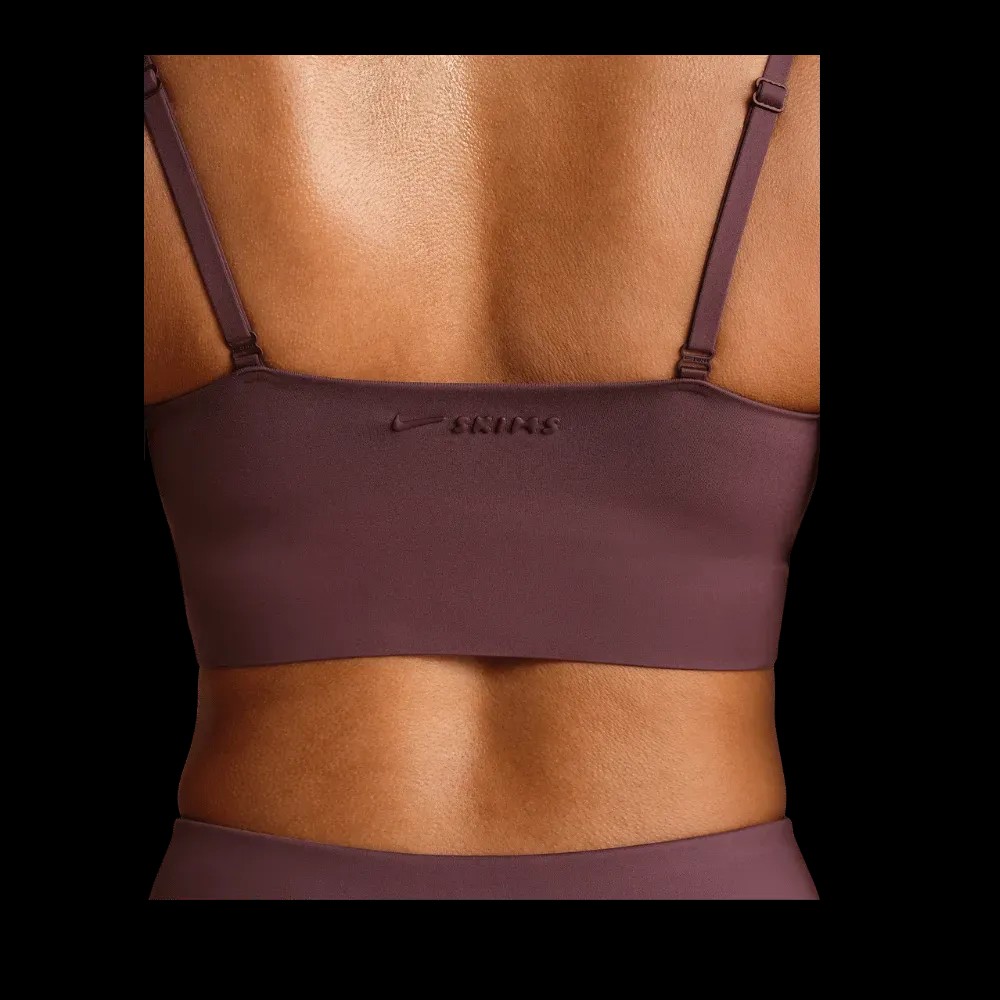 Nike X Skims Matte Women's Cami Longline Bra CURRANT - HypeFly India View 4
