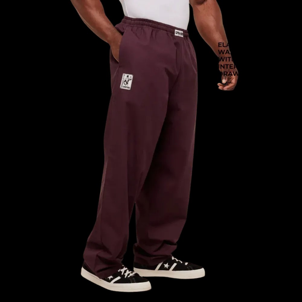 Gymshark Straight Leg Pumper Pants Oversized Fit Cherry Purple - HypeFly India View 4