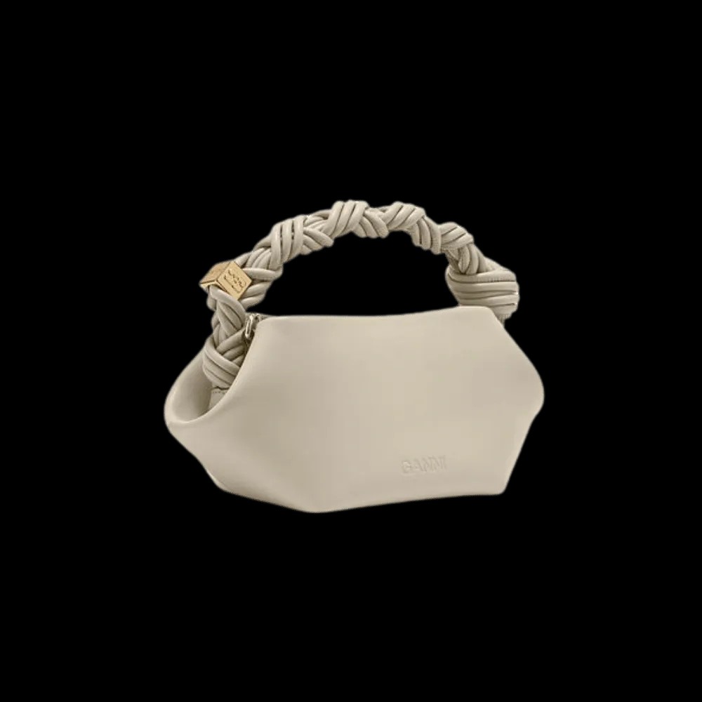 Ganni Light Grey Mini Bou Bag - HypeFly India View 2