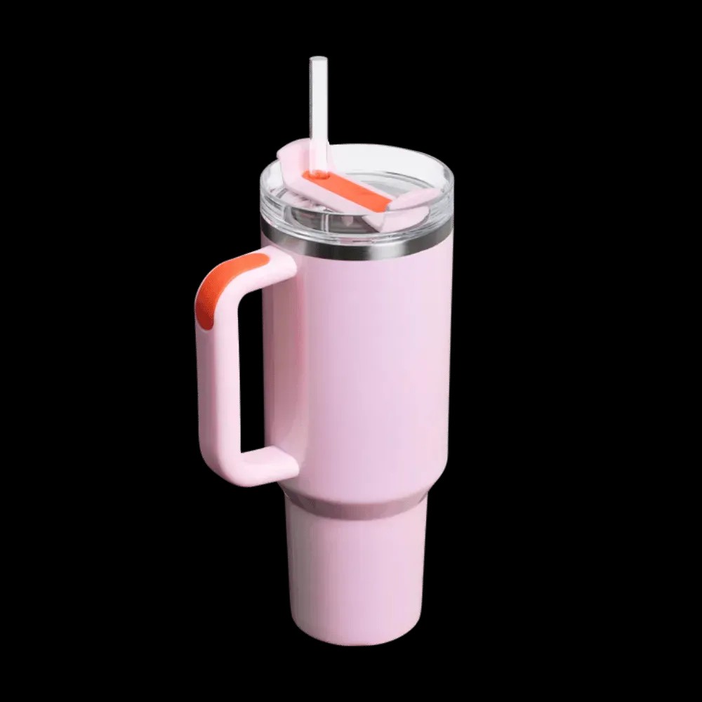 Stanley Quencher H2.0 FlowState Tumbler Rose Petal Shimmer - HypeFly India View 2