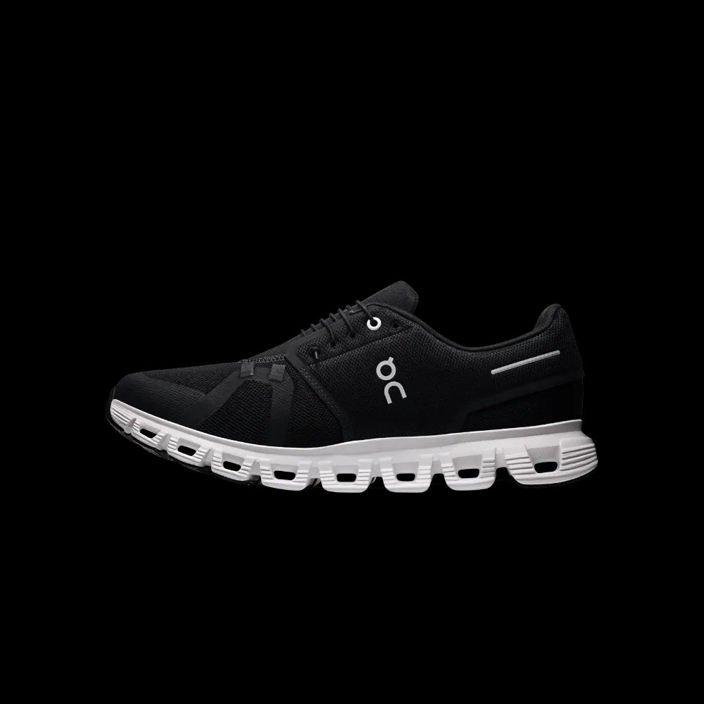On Running Cloud 6 Wide Black White - HypeFly India View 3