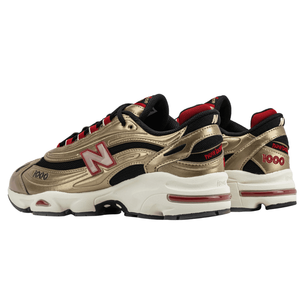 New Balance 1000 'Metallic Gold' Shoe Palace Exclusive - HypeFly India View 2