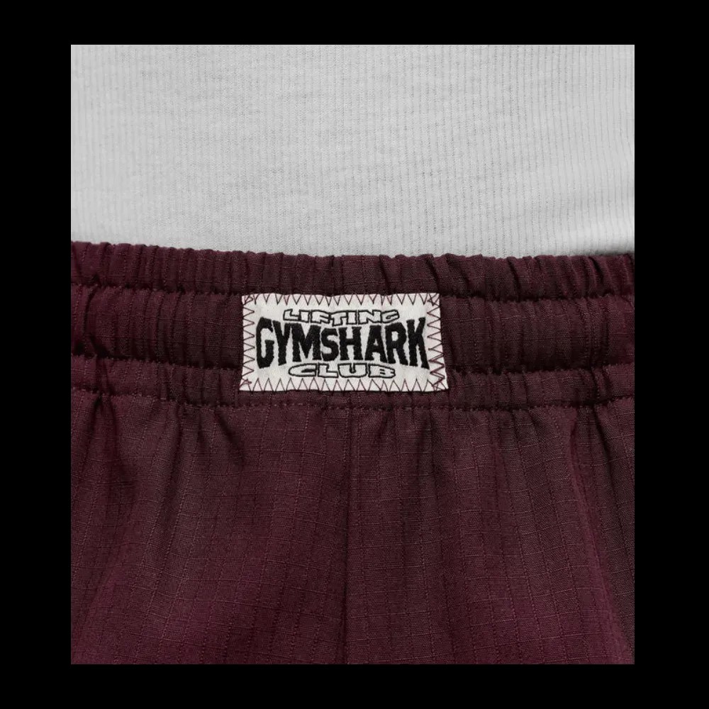 Gymshark Straight Leg Pumper Pants Oversized Fit Cherry Purple - HypeFly India View 5