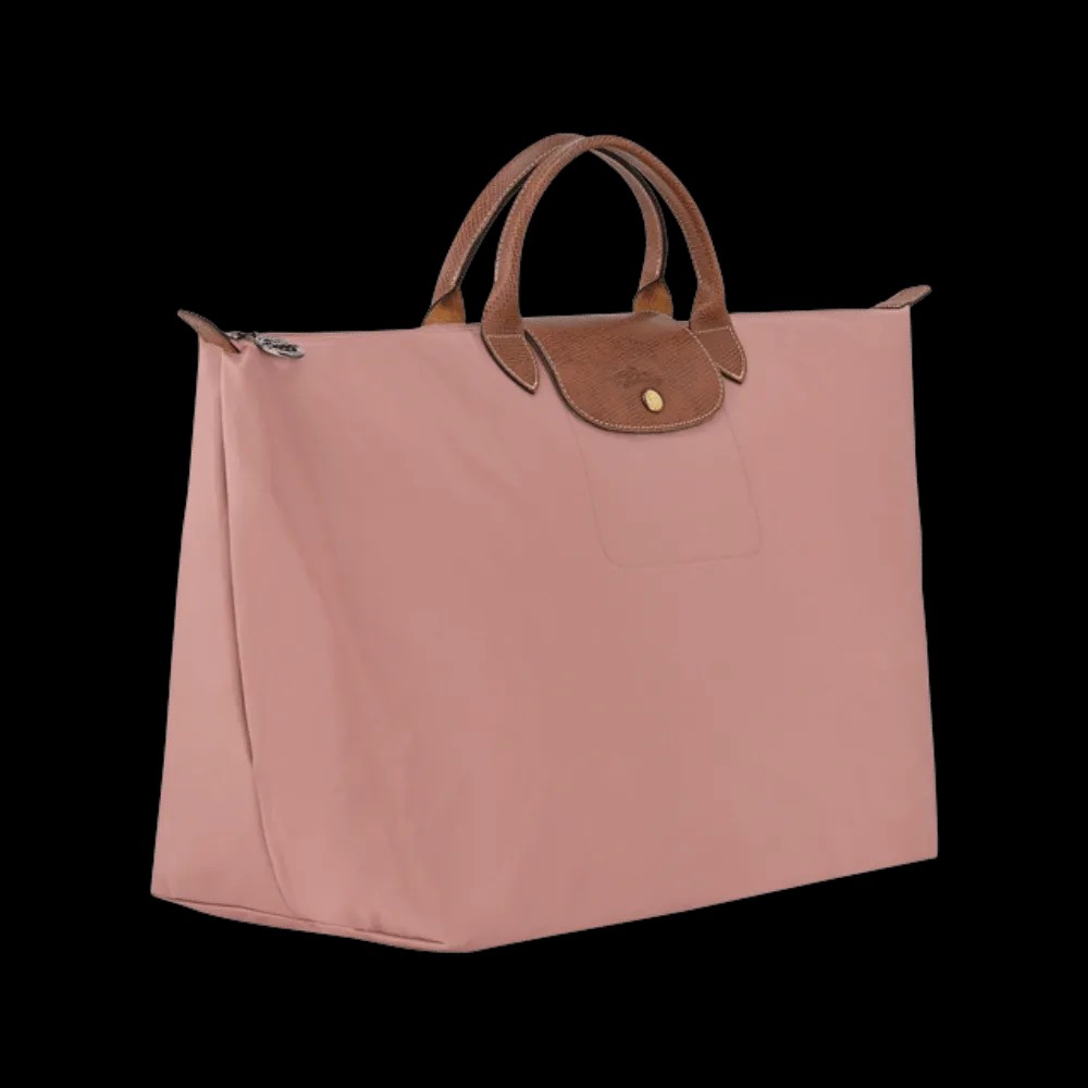 Longchamp Le Pliage Original L Travel bag Pink Tea - Recycled canvas - HypeFly India View 2