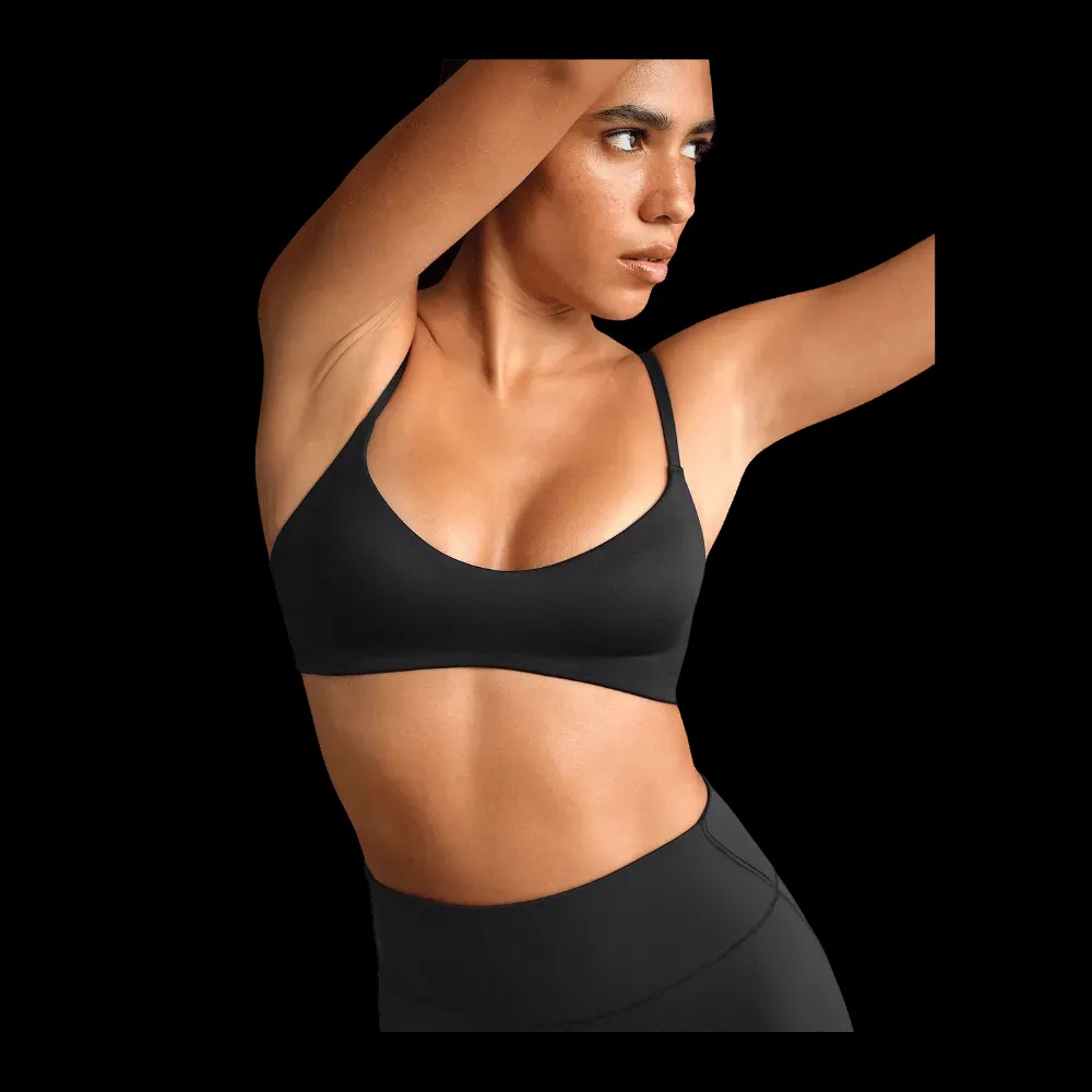 Nike X Skims Matte Women's Micro-Scoop Bra Obsidian - HypeFly India View 1
