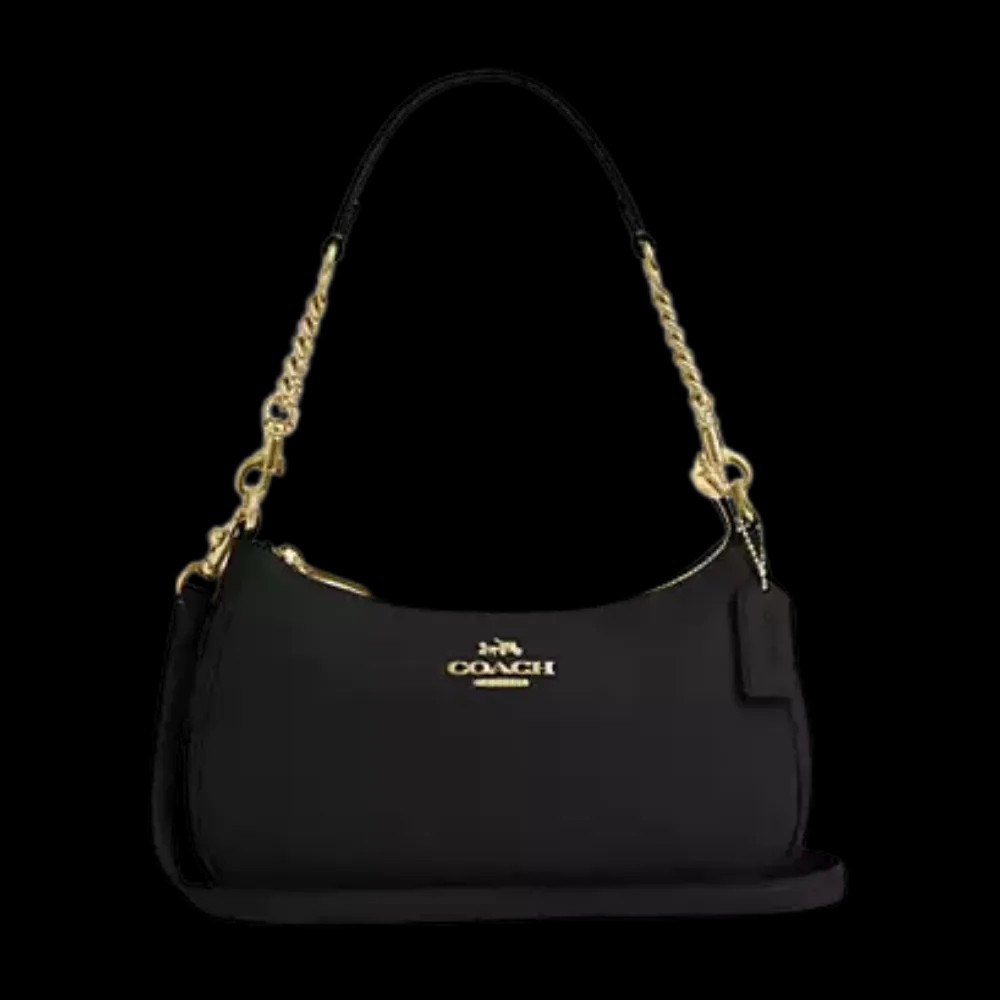 Coach Teri Shoulder Bag Black & Gold - HypeFly India View 5