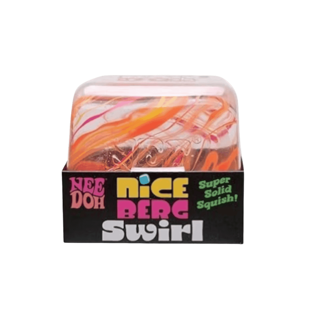 NeeDoh Jumbo Swirl Nice Berg Squishy Fidget Toy Orange - HypeFly India View 1