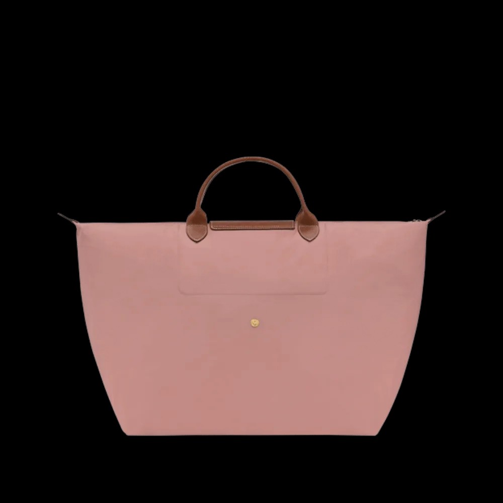 Longchamp Le Pliage Original L Travel bag Pink Tea - Recycled canvas - HypeFly India View 3
