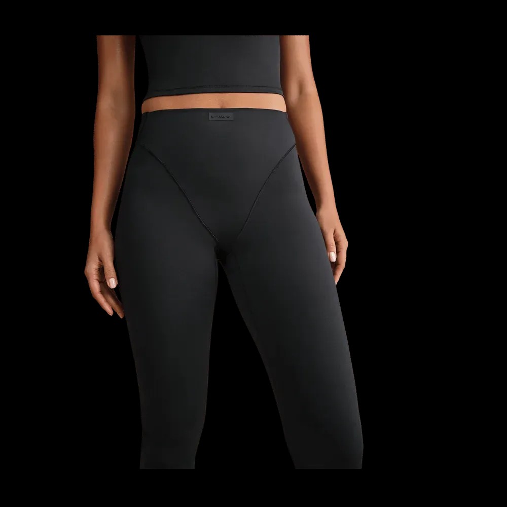 Nike X Skims Matte Women's High-Waisted V-Panel Straight Leggings OBSIDIAN - HypeFly India View 5