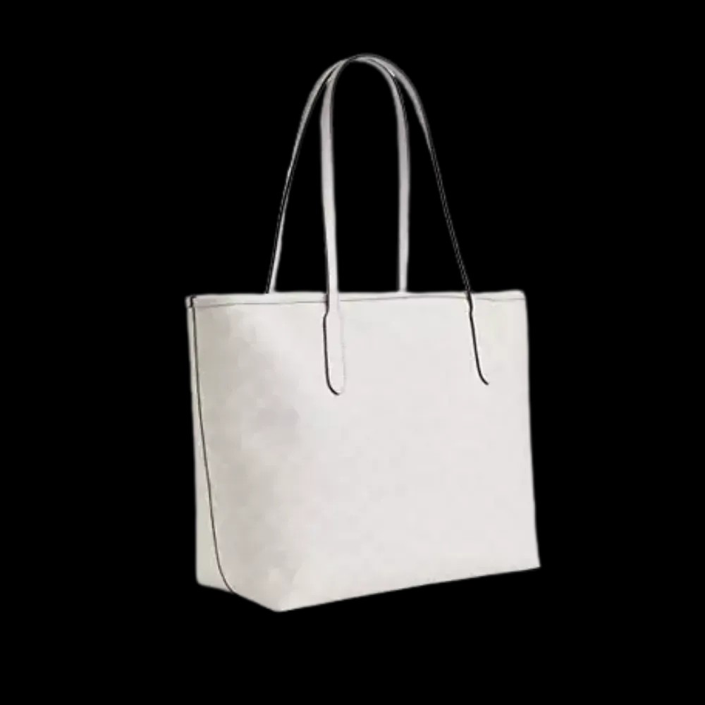 Coach City Tote Bag In Signature Canvas White - HypeFly India View 1