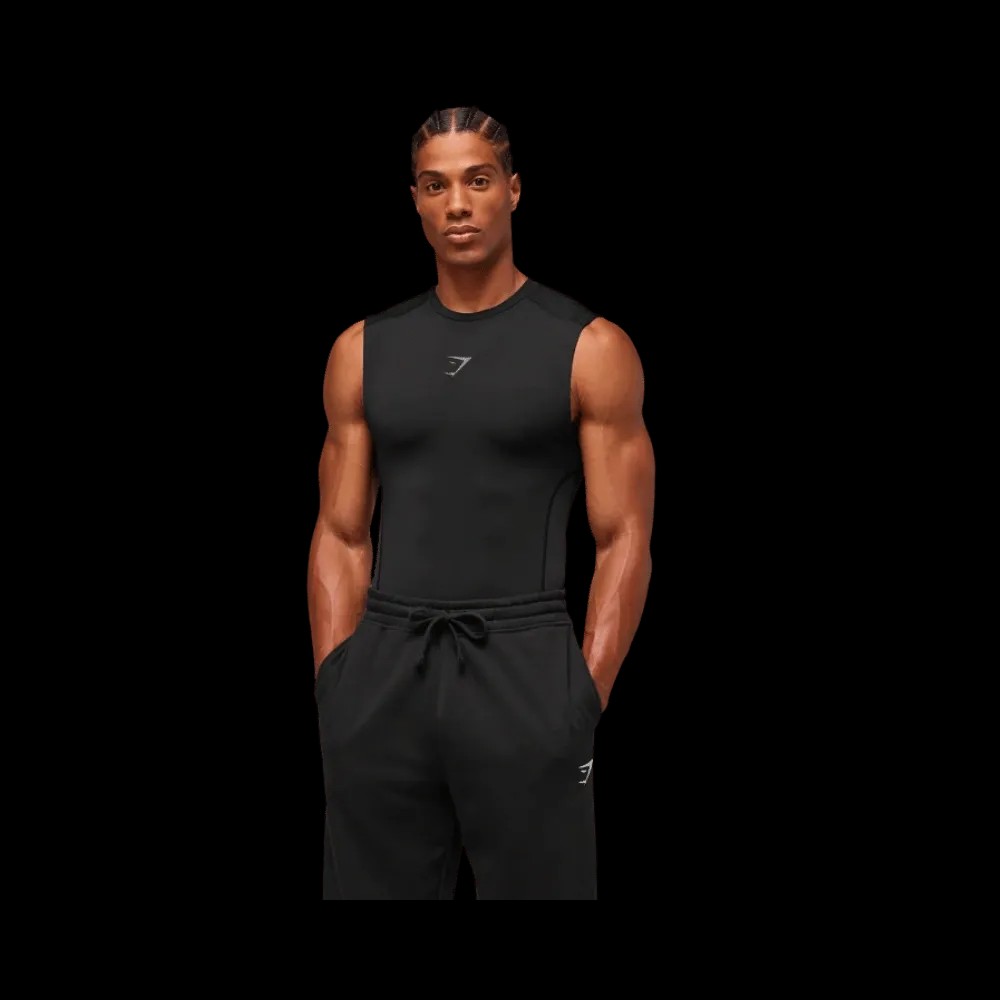 Gymshark Element Tank Black - HypeFly India View 1