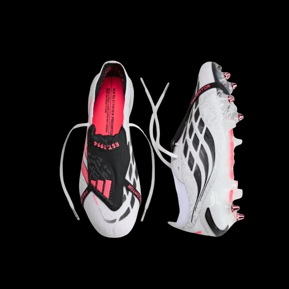 Adidas Predator Elite Fold-Over Tongue Soft Ground Soccer Cleats Cloud White - HypeFly India View 4