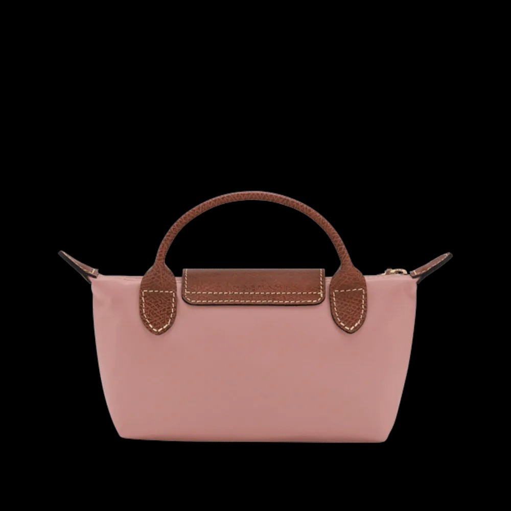 Longchamp Le Pliage Original Pouch with handle Pink Tea - Recycled canvas - HypeFly India View 2