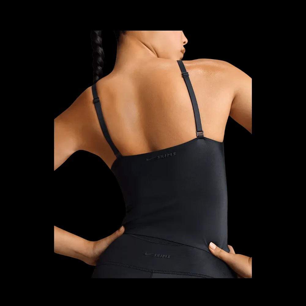 Nike X Skims Shine Women's V-Neck Tank Top Obsidian - HypeFly India View 4