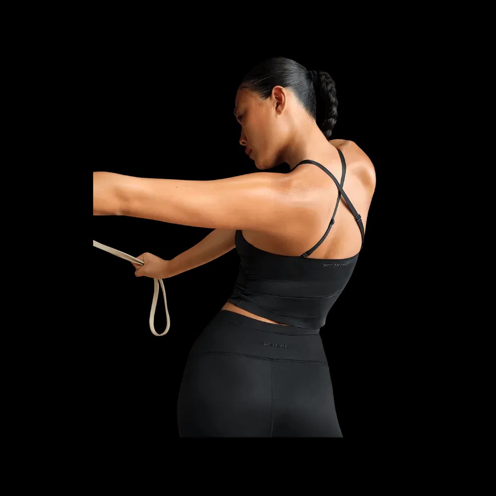Nike X Skims Shine Women's V-Neck Tank Top Obsidian - HypeFly India View 5