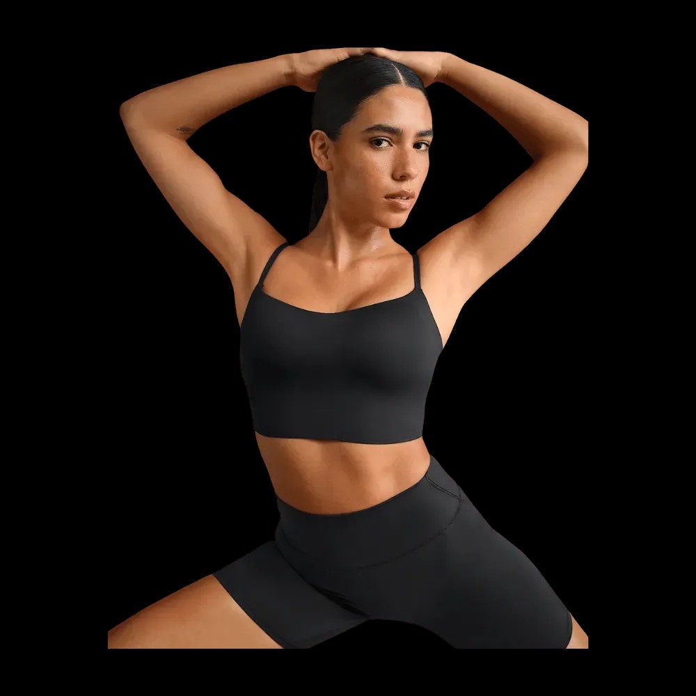 Nike X Skims Matte Women's Cami Longline Bra Obsidian - HypeFly India View 3