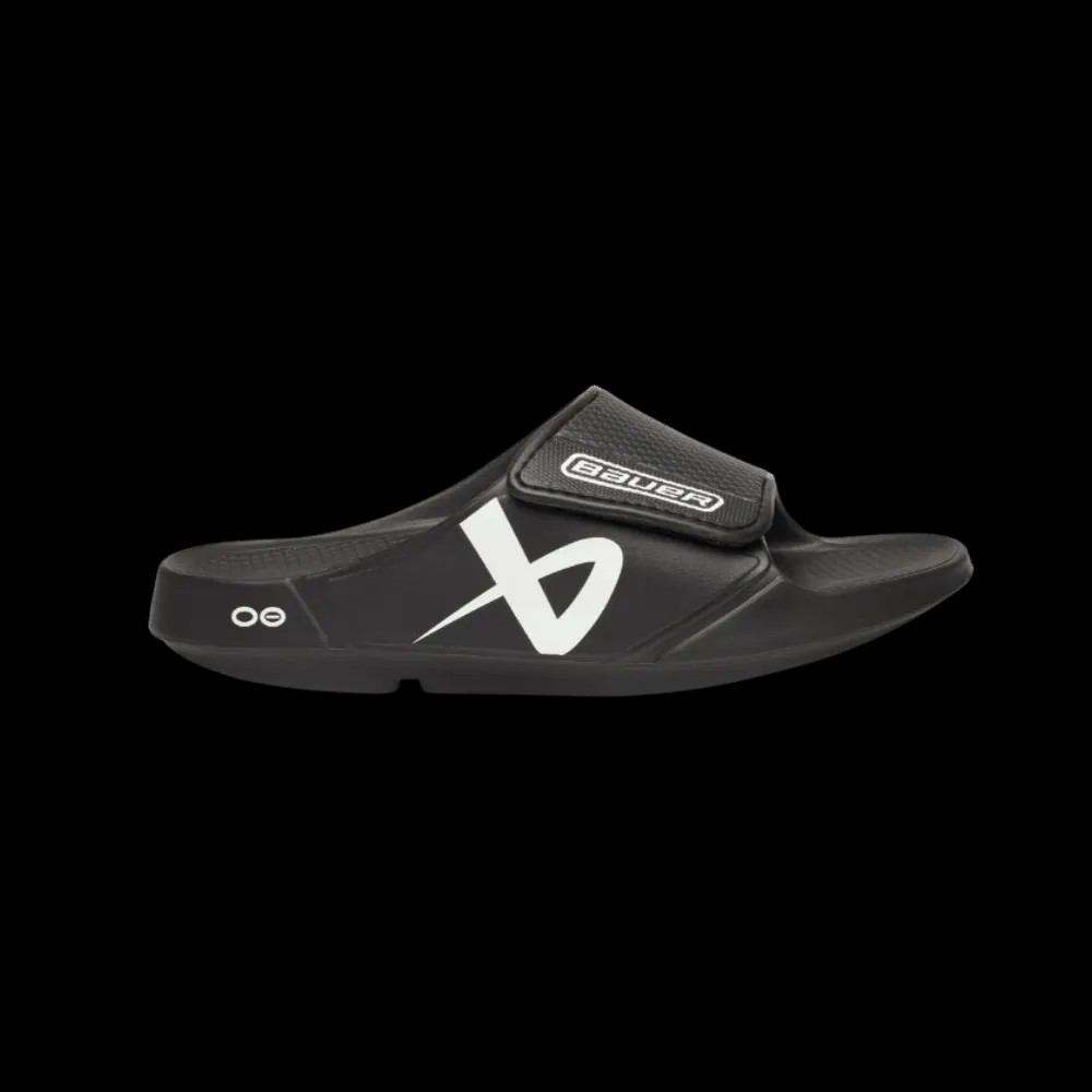 Oofos BAUER/OOFOS OOahh Sport Flex Sandal Black - HypeFly India View 1