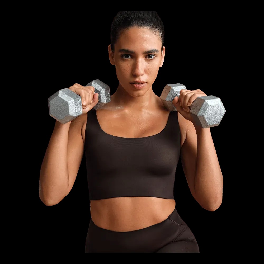 Nike x Skims Shine Women's Scoop-Neck Bra Top Phoenix - HypeFly India View 5