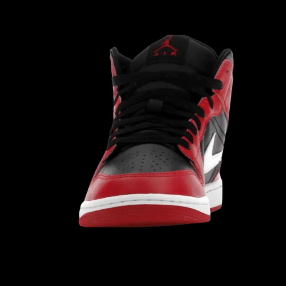 Jordan 1 Mid Gym Red Black White (2024) - HypeFly India View 3