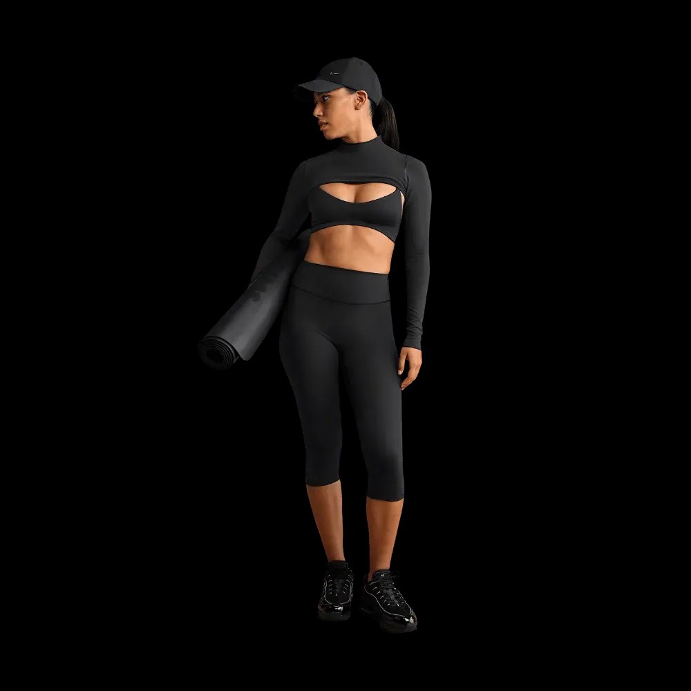 Nike X Skims Matte Women's Micro-Scoop Bra Obsidian - HypeFly India View 3