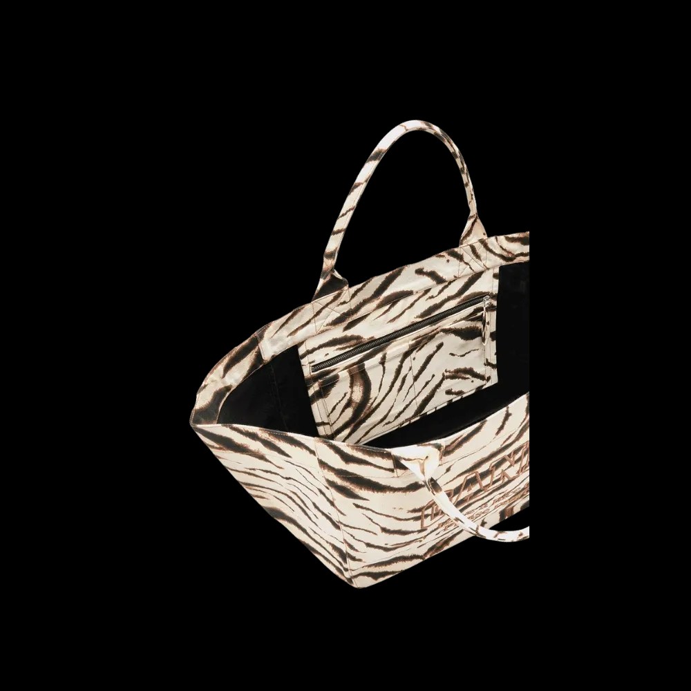 Ganni Tote XXL in Zebra - HypeFly India View 3