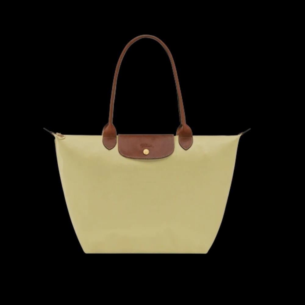 Longchamp Le Pliage Original M Tote bag Pistachio - Recycled canvas - HypeFly India View 1