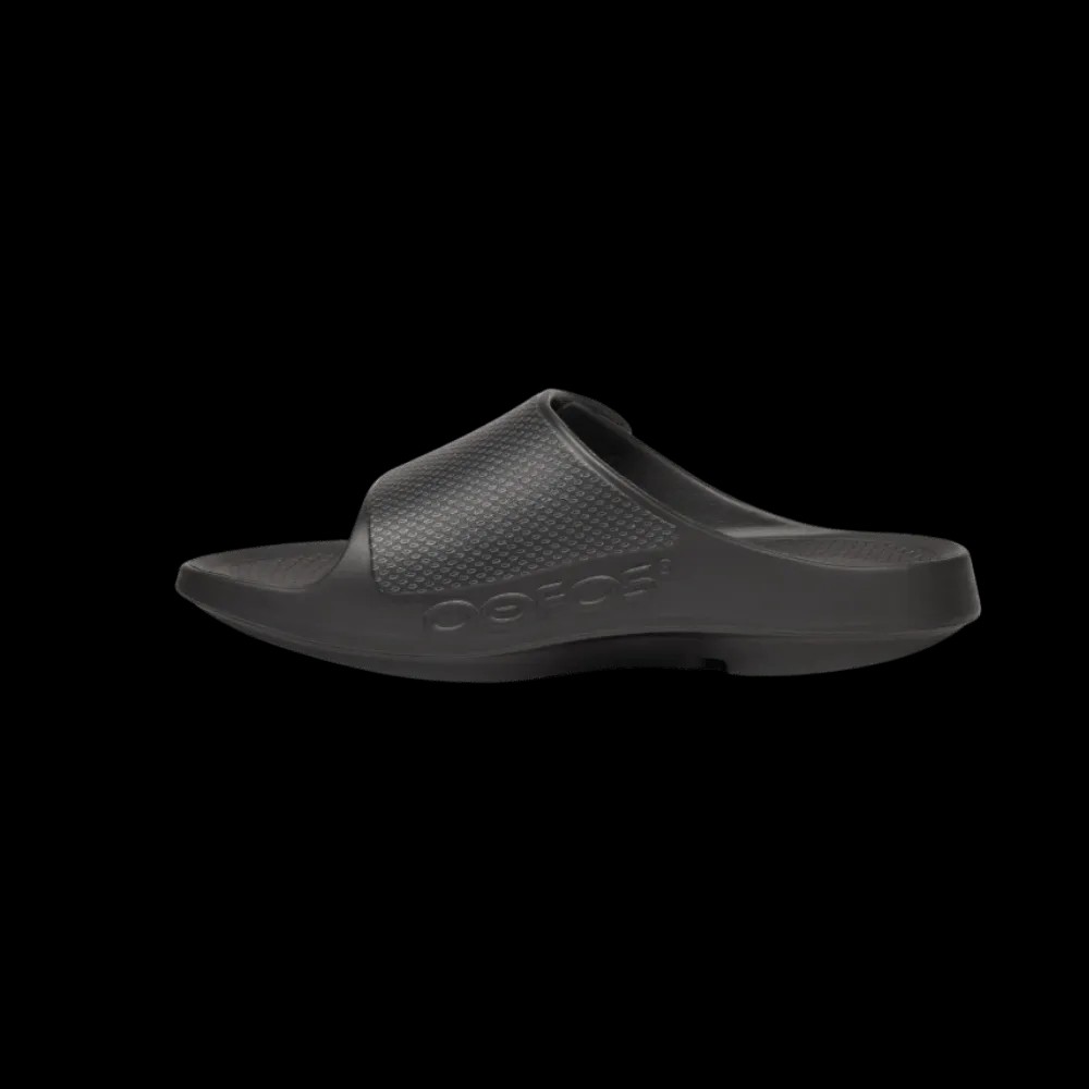 Oofos BAUER/OOFOS OOahh Sport Flex Sandal Black - HypeFly India View 4