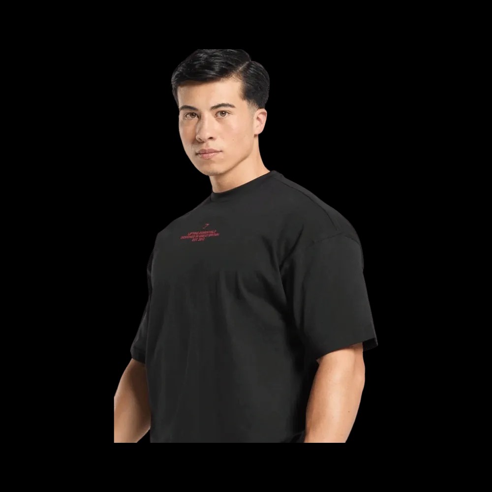 Gymshark Lifting Club Graphic T-Shirt Black - HypeFly India View 3