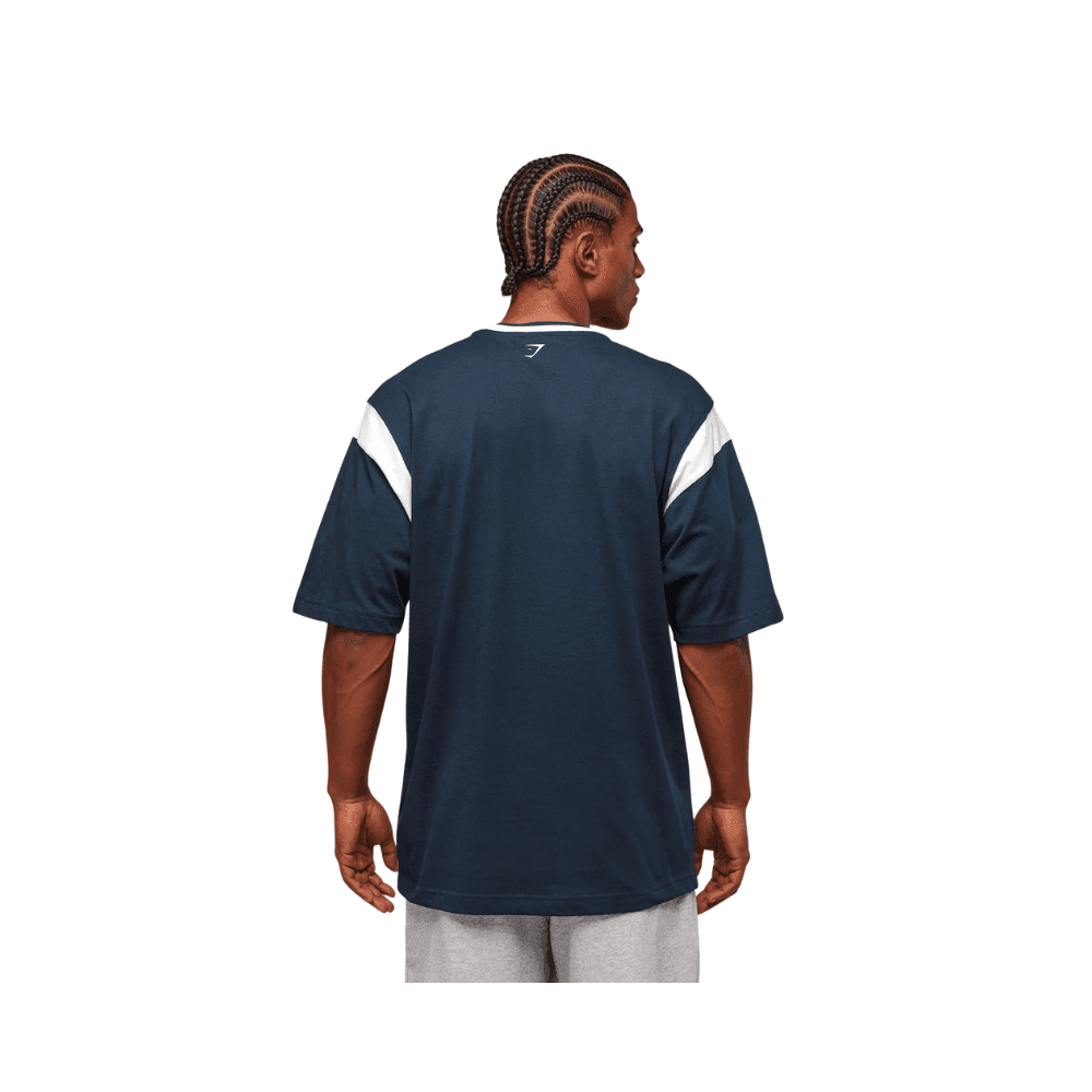 GymShark GSLC Oversized T-Shirt Navy - HypeFly India View 2