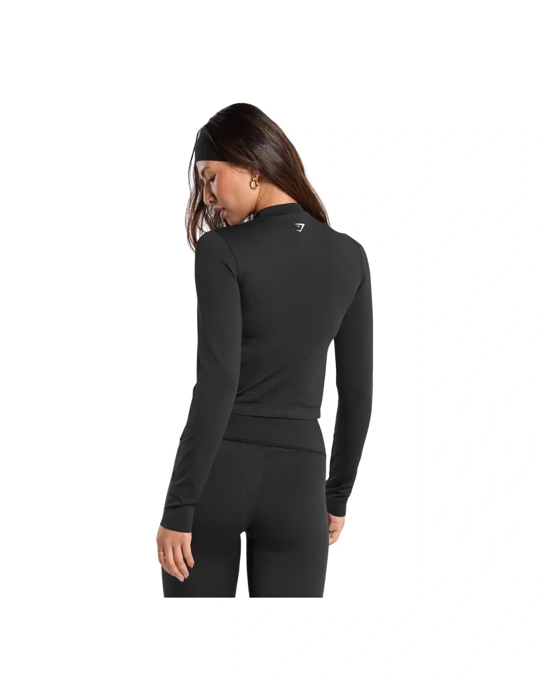 Gymshark Everyday Seamless Zip Tracktop Black - HypeFly India View 2