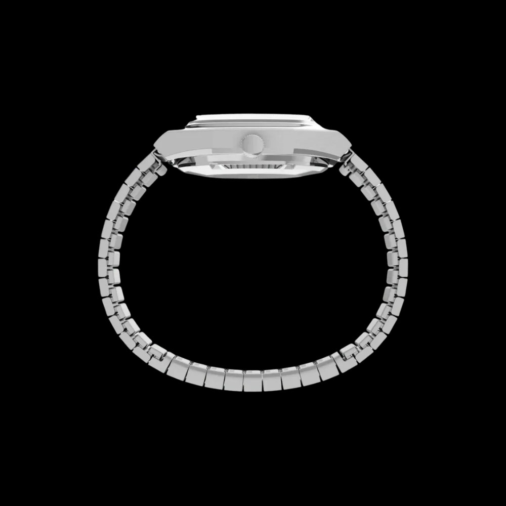Timex Automatic 1983 E Line 34mm Stainless Steel Expansion Band Watch Blue - HypeFly India View 2