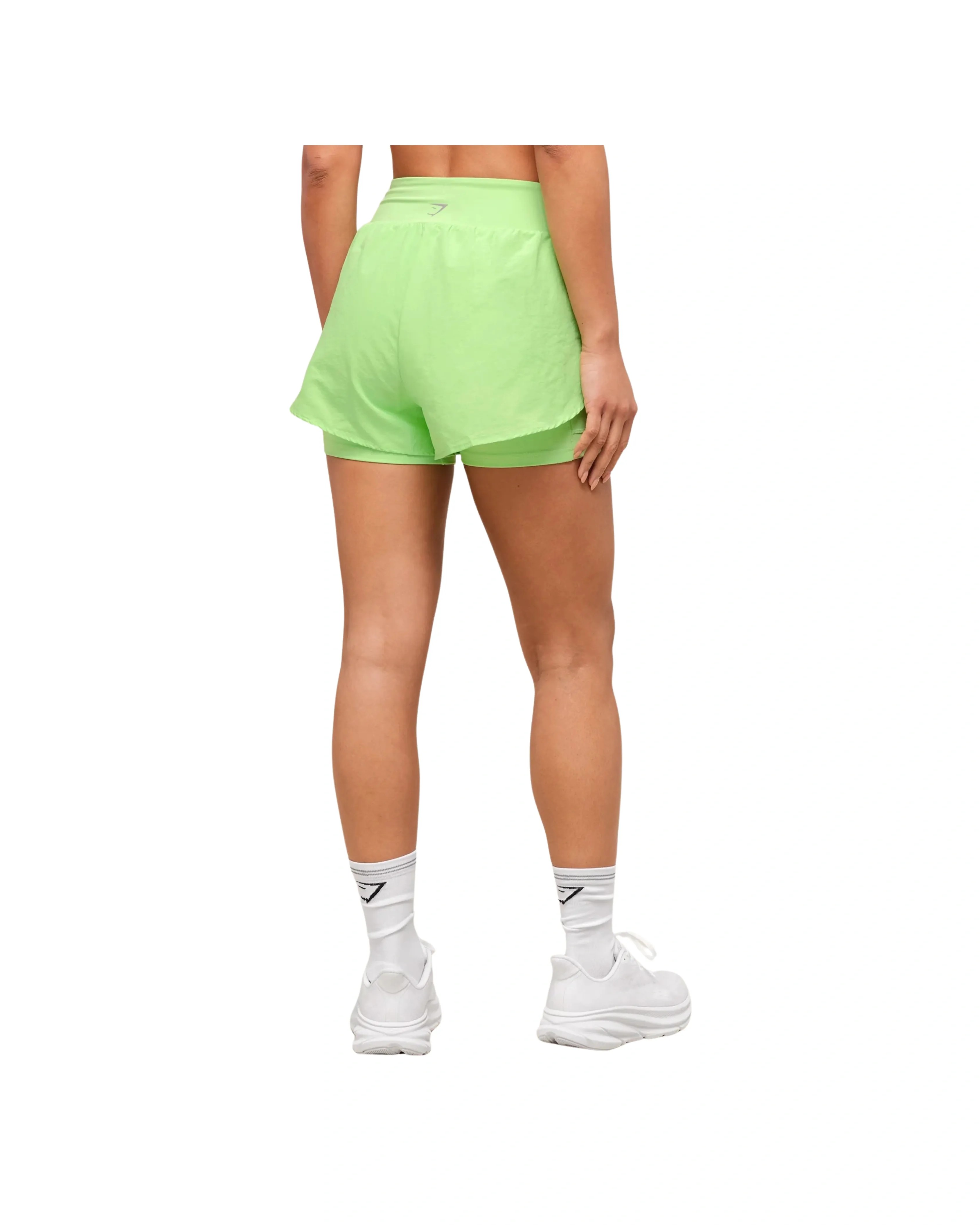Gymshark Running 2-in-1 Shorts Energy Gelato Green - HypeFly India View 2