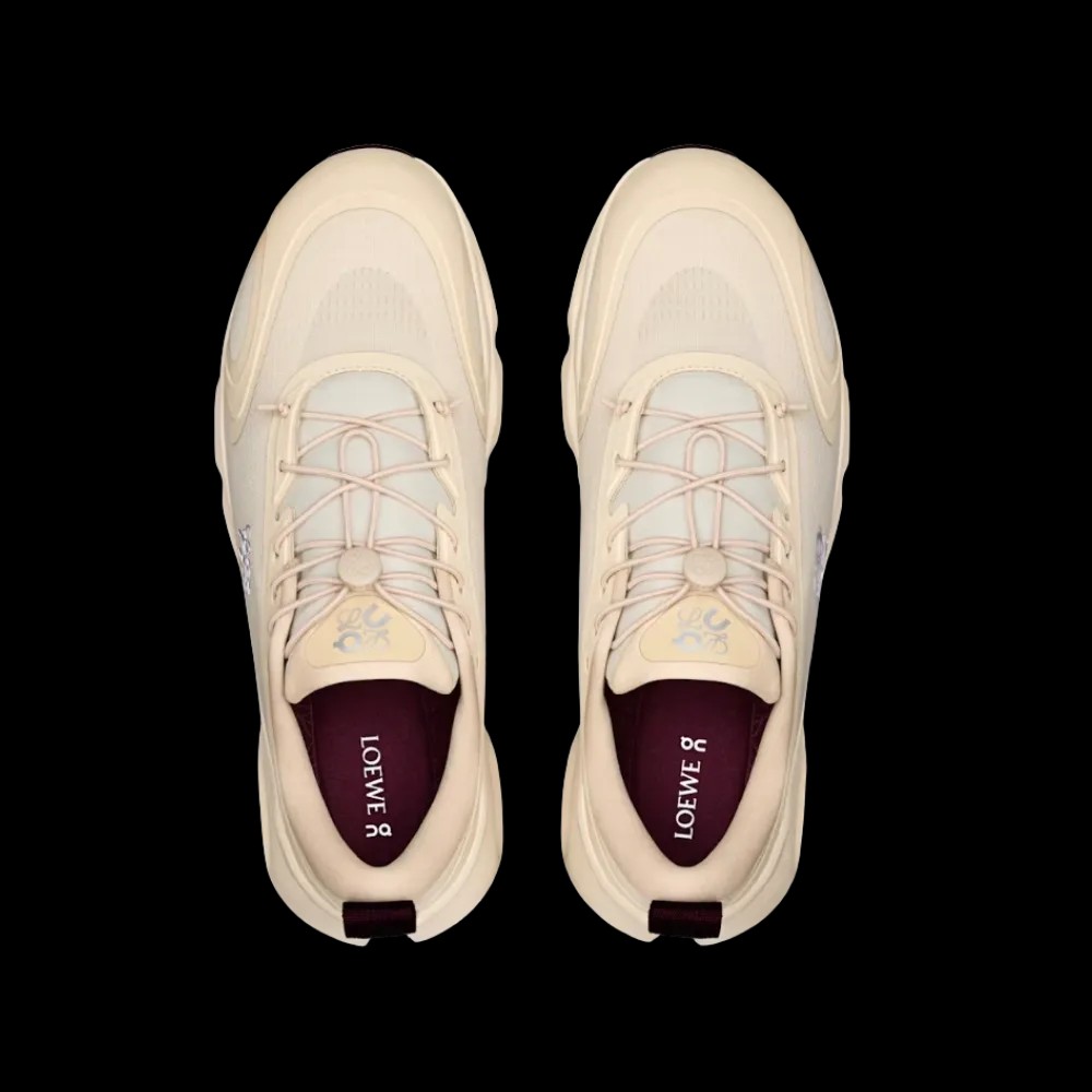 Loewe x On Running Cloudsolo 'Sand Burgundy' - HypeFly India View 3