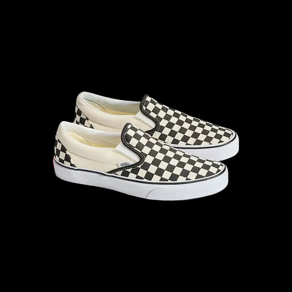 Vans Classic Slip-On Checkerboard Shoe Off White - HypeFly India View 5